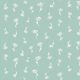 flowers on pastel blue - printed poplin fabric