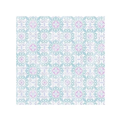 my heart flutters - fairy foulard in blue   - designer cotton fabric