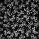 musings - bicycle in black - designer cotton fabric