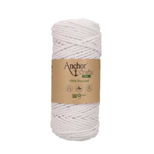 white (131) - 3 mm - Anchor Crafty Fine macrame yarn